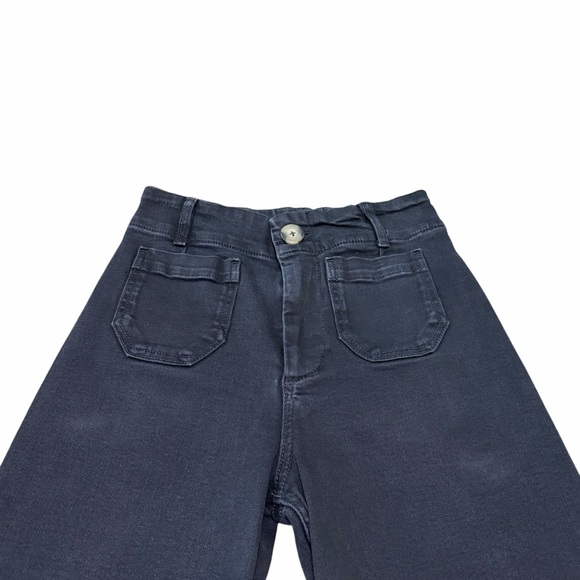 Pilcro Anthropologie The Skipper Wide-Leg Pants | Black | Size 26 - Picture 3 of 8